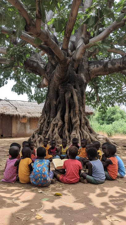 Outdoor Learning under a tree